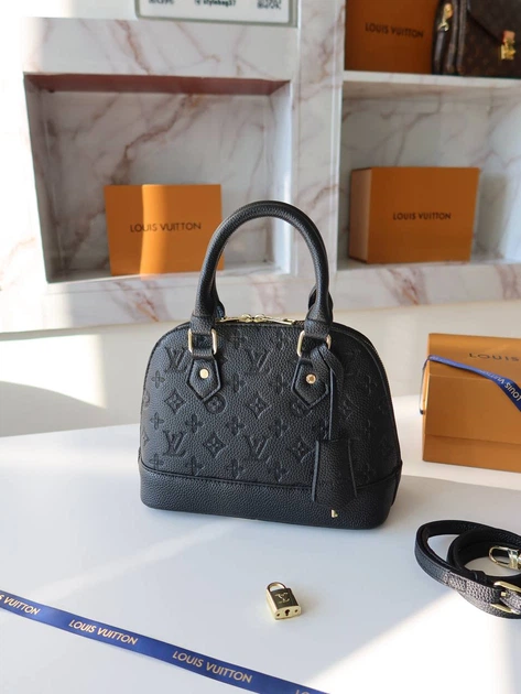 Сумка жіноча Louis Vuitton Alma Black чорна монограм Луі Вітон (167) - Фото 1 Сумка жіноча Louis Vuitton Alma Black чорна монограм Луі Вітон (167) - зображення 1