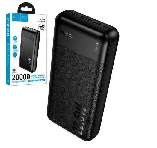 Павербанк HOCO J159A Essence 20000 mAh Black - Фото 7 Павербанк HOCO J159A Essence 20000 mAh Black - изображение 7