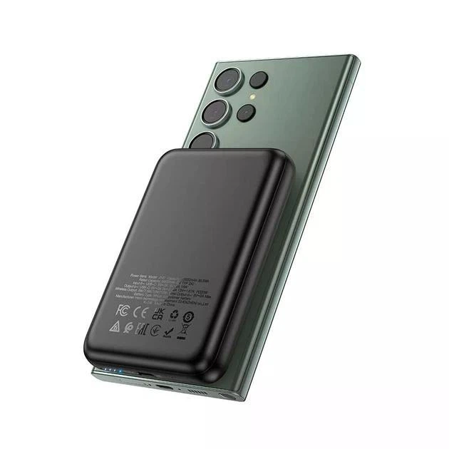 Павербанк HOCO J141 Grace 10000 mAh Magnetic Black - Фото 3 Павербанк HOCO J141 Grace 10000 mAh Magnetic Black - изображение 3