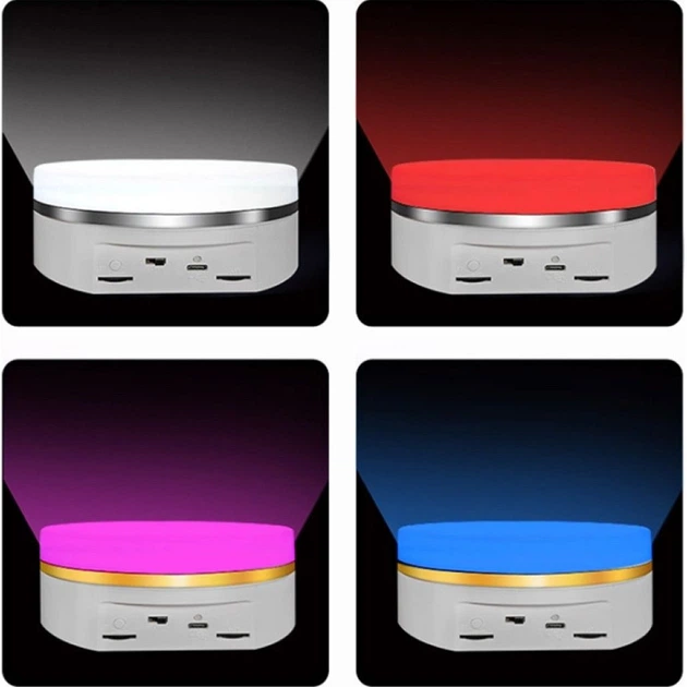 Поворотный стол Puluz TBD0605319401 RGB 16 см White [168746] - изображение 4