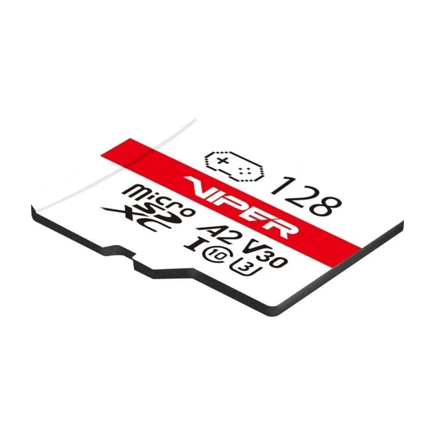 Карта пам'яті microSDXC Patriot Viper Gaming Series 128 ГБ Class 10 UHS-I U3 V30 A2 до 100 МБ/с з SD-адаптером - Фото 2 Карта пам'яті microSDXC Patriot Viper Gaming Series 128 ГБ Class 10 UHS-I U3 V30 A2 до 100 МБ/с з SD-адаптером - зображення 2
