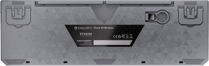 Klawiatura przewodowa ENDORFY Thock V2 Wireless Grey (EY5A129) - obraz 2