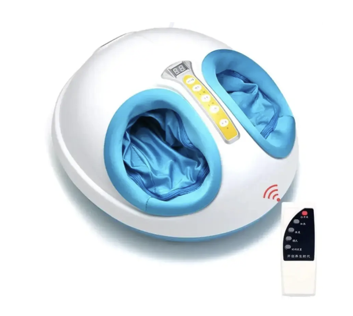 Електричний масажер для ніг Shiatsu Foot Massager 45 Вт Роликовий прилад ступнів із повітряною компресією Вібромасажер домашнього використання Апарат лімфодренажного масажу - зображення 7