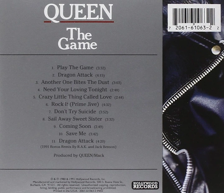 Музыкальный CD диск Queen - The Game фирменный - Фото 2 Музыкальный CD диск Queen - The Game фирменный - изображение 2