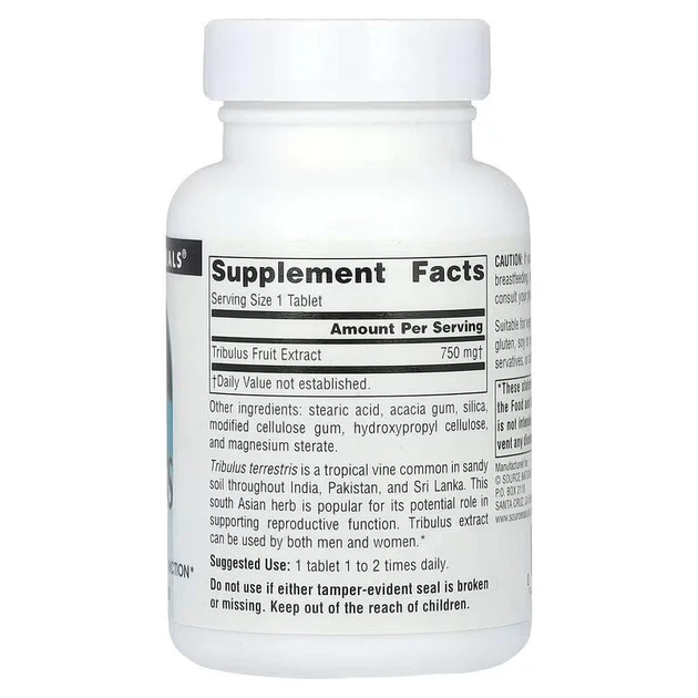 Трибулус Source Naturals Tribulus Extract 750 мг 60 таблеток - Фото 2 Трибулус Source Naturals Tribulus Extract 750 мг 60 таблеток - изображение 2