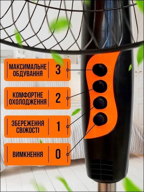 Напольный вентилятор, тихий, 3 скорости охлаждения, регулировка высоты, с поворотом, для дома, офиса, комнаты, бытовой - Фото 7 Напольный вентилятор, тихий, 3 скорости охлаждения, регулировка высоты, с поворотом, для дома, офиса, комнаты, бытовой - изображение 7