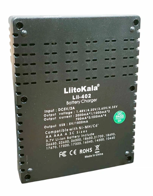 Універсальний зарядний пристрій LiitoKala Lii-402 - зображення 2