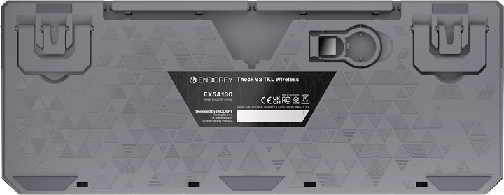Klawiatura przewodowa ENDORFY Thock V2 TKL Wireless CZ Grey (EY5C018) - obraz 2