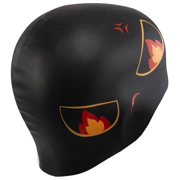 Шапочка для плавания силиконовая двухсторонняя взрослая Mad Swim 055434 Black-Red - изображение 9