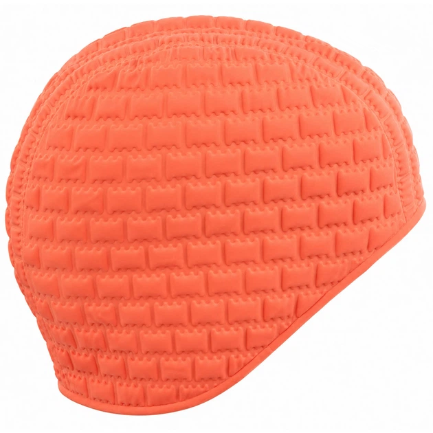 Шапочка для плавания резиновая взрослая Mad Swim Candy Bubble 051605 Terracotta - изображение 2
