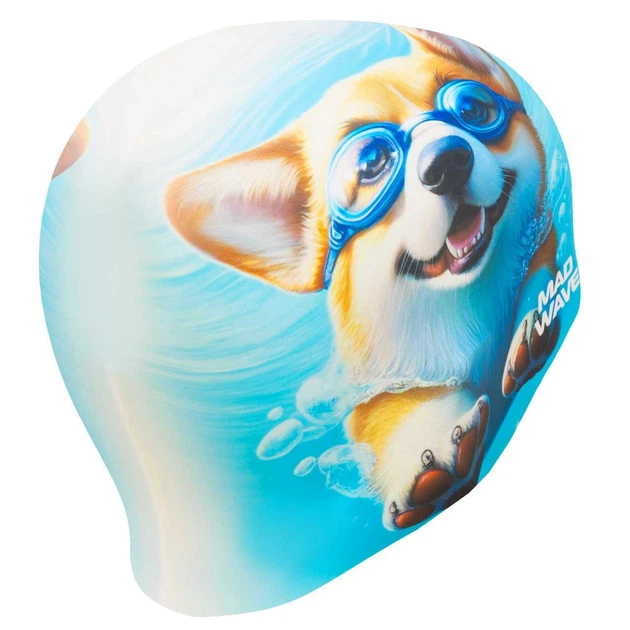 Шапочка для плавания силиконовая взрослая Корги Mad Swim 055441 Multicolor - изображение 3