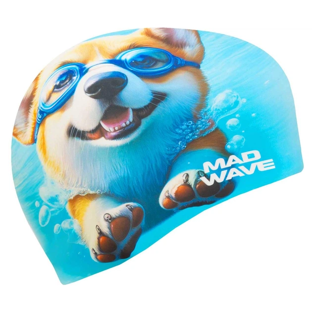 Шапочка для плавания силиконовая взрослая Корги Mad Swim 055441 Multicolor - изображение 4