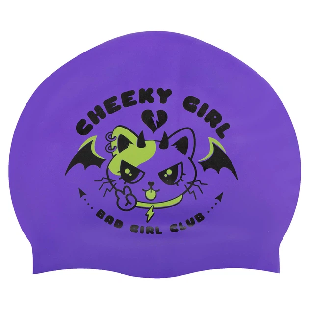 Шапочка для плавания силиконовая двухсторонняя взрослая Mad Swim 055432 Purple-Yellow - изображение 6