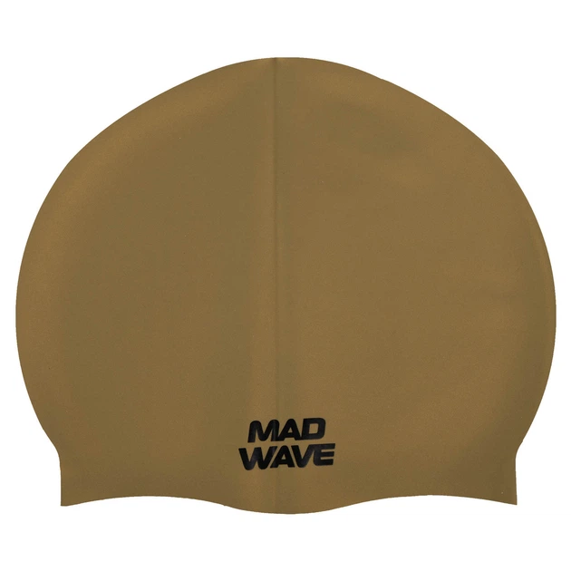 Шапочка для плавання силіконова доросла Mad Swim 055462 Gold - зображення 2