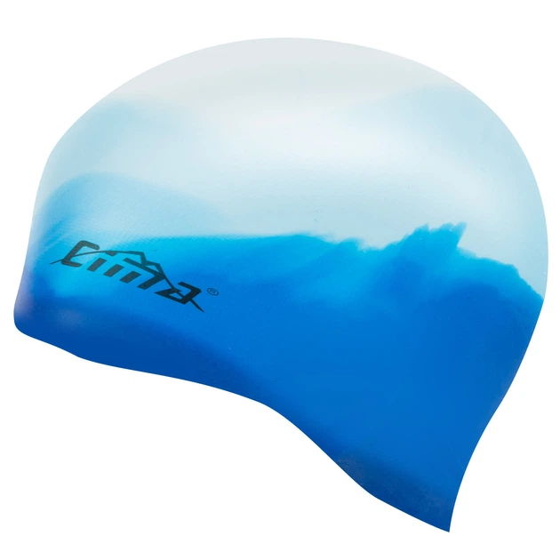 Шапочка для плавания двухцветная силиконовая взрослая Cima 8683 White-Blue - изображение 3