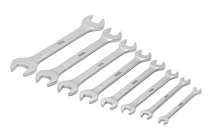 Ключі ріжкові MASTERTOOL SATIN FINISH набір 8 шт (6–20/22 мм) CrV DIN 3110 70-2108 - зображення 2