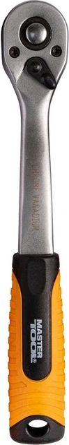 Набір інструментів MASTERTOOL PROFI ¼"&⅜"&½"&TORX 121 шт 4-13 мм 9-19 мм 20-32 мм Е8-Е20 CrV50BV30 протиударний кейс 78-5121 - зображення 7