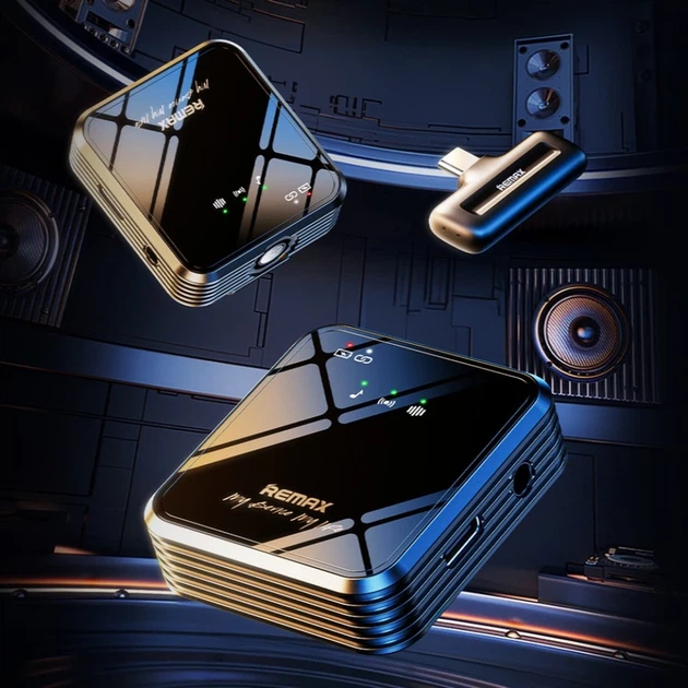 Бездротова мікрофонна система "REMAX 1 in 1 Square microphone K11" Type-c - изображение 3