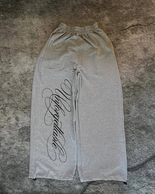 Unisex оверсайз штаны - джогеры / серый one-size 0227971 - изображение 4