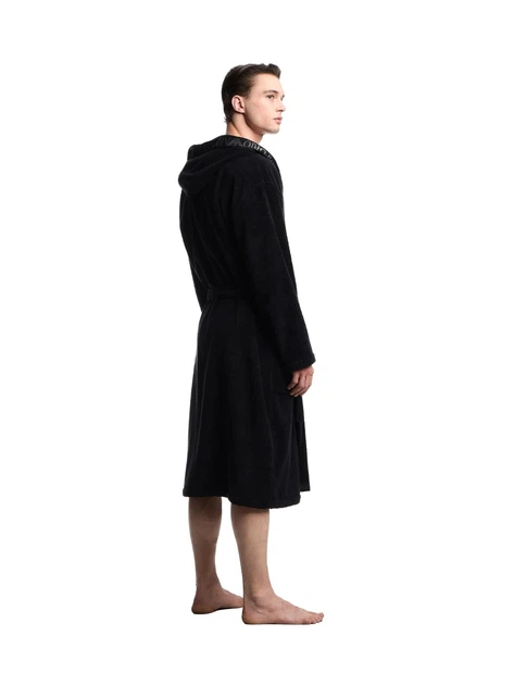Халат чоловічий Emporio Armani L Чорний (EM002255-black) - зображення 2