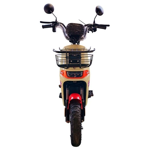Велосипед с электромотором SPARK R8 14" 60V/800W/20Ah LiFePO4 бежевый с красным - изображение 5