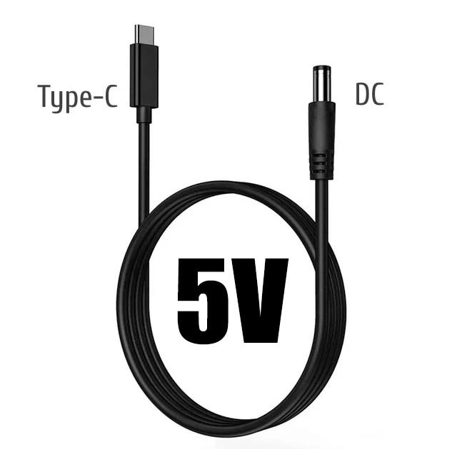 Кабель для роутера WiFi Type-C на DC 5.5×2.1 (2.5) 5V до 2A для питания Wi-fi роутера модема Gpon преобразователя и другой техники на 5V 1.5 м от повербанка powerbank - Фото 2 Кабель для роутера WiFi Type-C на DC 5.5×2.1 (2.5) 5V до 2A для питания Wi-fi роутера модема Gpon преобразователя и другой техники на 5V 1.5 м от повербанка powerbank - изображение 2