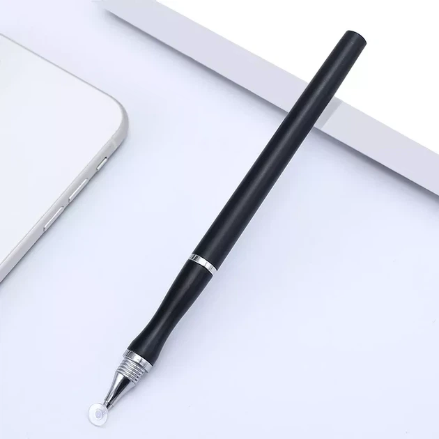 Стилус Универсальный Емкостный 2 в 1 Touch Pen Чёрный для телефона планшета сенсорного экрана(01039) - изображение 2
