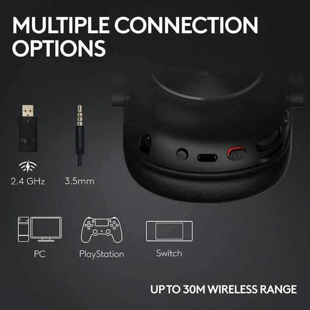 Навушники з мікрофоном Logitech G Pro X 2 Lightspeed White (981-001269) - Фото 5 Навушники з мікрофоном Logitech G Pro X 2 Lightspeed White (981-001269) - изображение 5