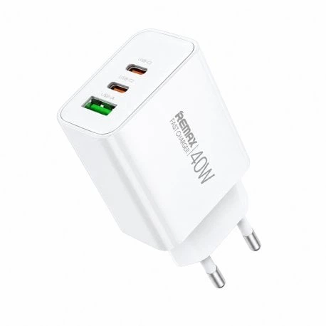 Мережевий зарядний пристрій Remax Kiddy Series 40W 1A+2C Fast Charger RP-U123 EU-White (6954851209515) - Фото 1 Мережевий зарядний пристрій Remax Kiddy Series 40W 1A+2C Fast Charger RP-U123 EU-White (6954851209515) - зображення 1