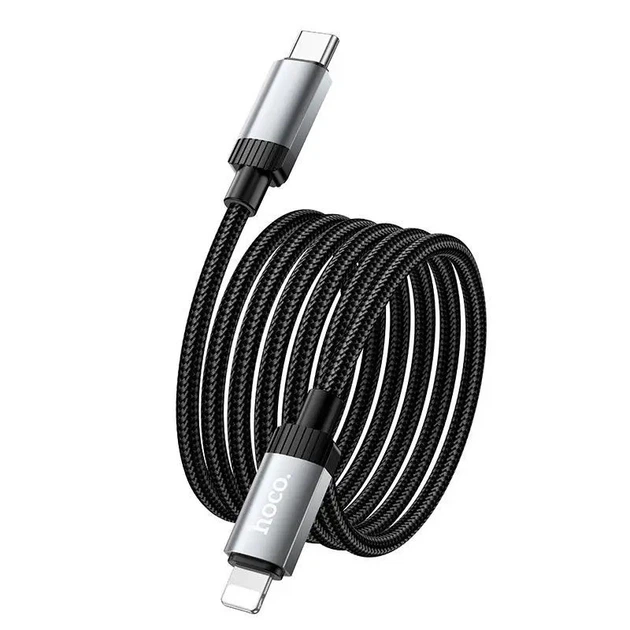 Кабель HOCO X117 Star PD27W charging data cable iP Black - Фото 3 Кабель HOCO X117 Star PD27W charging data cable iP Black - зображення 3