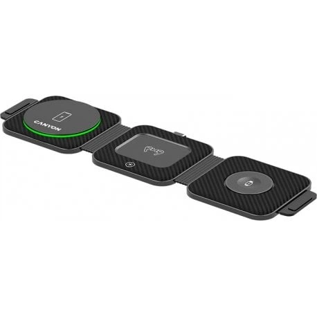 Бездротовий зарядний пристрій Canyon WS-305 Foldable 3in1 Wireless charger (CNS-WCS305B) - Фото 1 Бездротовий зарядний пристрій Canyon WS-305 Foldable 3in1 Wireless charger (CNS-WCS305B) - зображення 1