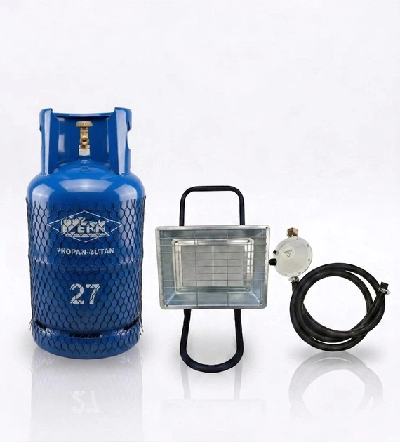 Комплект Газовый обогреватель Nurgaz Kamp Soba 3.5 кВт NG-310-P на ножке с Баллоном WERK 27л - Фото 1 Комплект Газовый обогреватель Nurgaz Kamp Soba 3.5 кВт NG-310-P на ножке с Баллоном WERK 27л - изображение 1