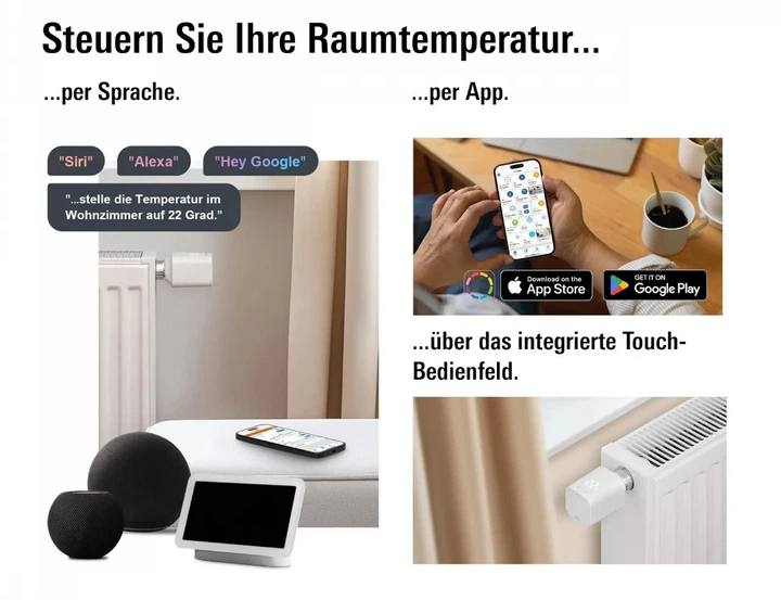 Умный терморегулятор для радиатора Eve Thermo Matter, 5-е поколение Smart Radiator Thermostat - изображение 3