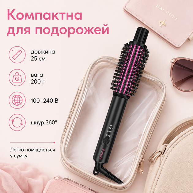 Портативная термощетка с 3 режимами нагрева - изображение 4