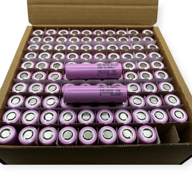 Аккумулятор Samsung INR18650-35E 18650 Li-Ion 3400mAh 3.6V 8A - изображение 6