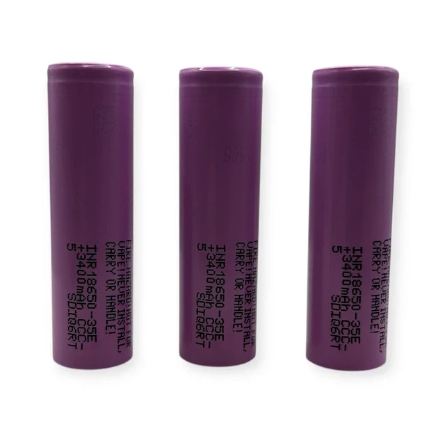 Аккумулятор Samsung INR18650-35E 18650 Li-Ion 3400mAh 3.6V 8A - изображение 7