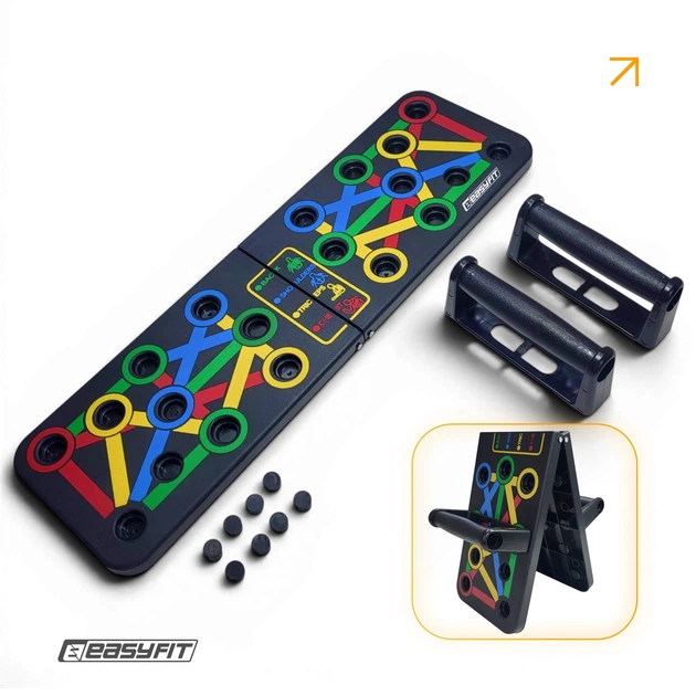 Доска для отжиманий EasyFit Straight тренажер регулируемый - Фото 1 Доска для отжиманий EasyFit Straight тренажер регулируемый - изображение 1