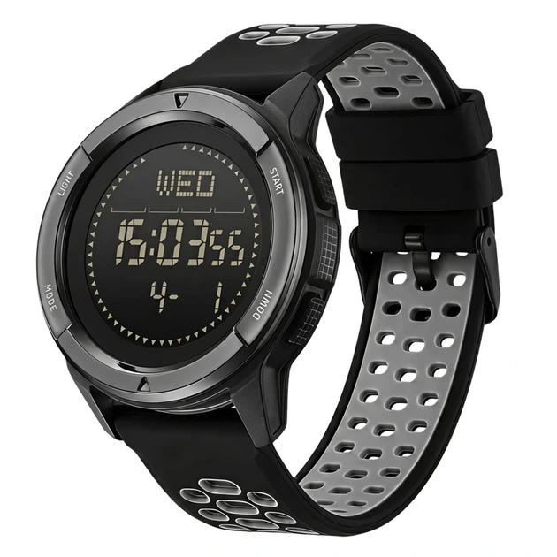 Наручний годинник North Edge Alps Flex Grey з компасом, 2 ремінці - зображення 2