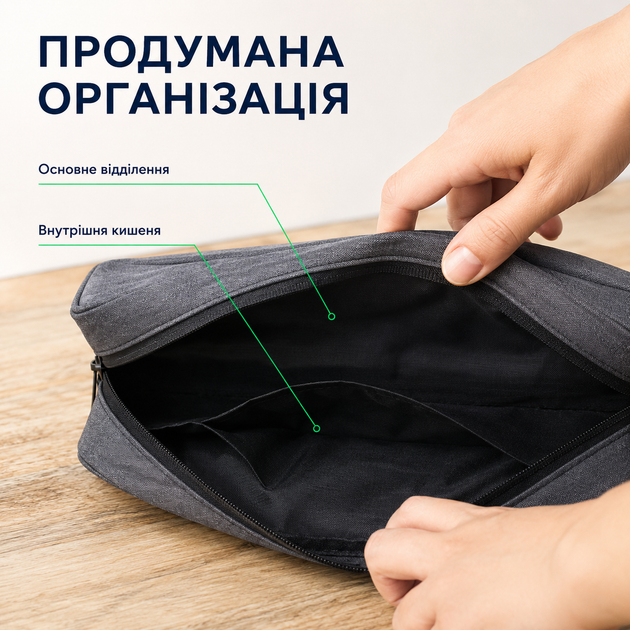 Дорожный водонепроницаемый кейс органайзер для портативного ирригатора электрической зубной щетки насадок и аксессуаров косметичка для путешествий в чемодан ручную кладь вместительный компактный серый футляр сумка для хранения средств гигиены дома - изображение 7