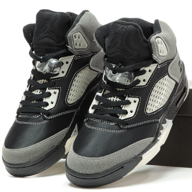 Кросівки чоловічі Ni Air Jord 5 Grey Black / Най аір Джор 5 сірі чорні високі 45 - Фото 1 Кросівки чоловічі Ni Air Jord 5 Grey Black / Най аір Джор 5 сірі чорні високі 45 - зображення 1