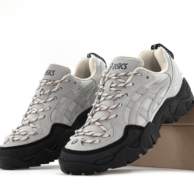Кроссовки мужские и женские Asi Gel-Pickax Grey Black / кроссовки Аси гель серые с черным 40 - Фото 1 Кроссовки мужские и женские Asi Gel-Pickax Grey Black / кроссовки Аси гель серые с черным 40 - изображение 1