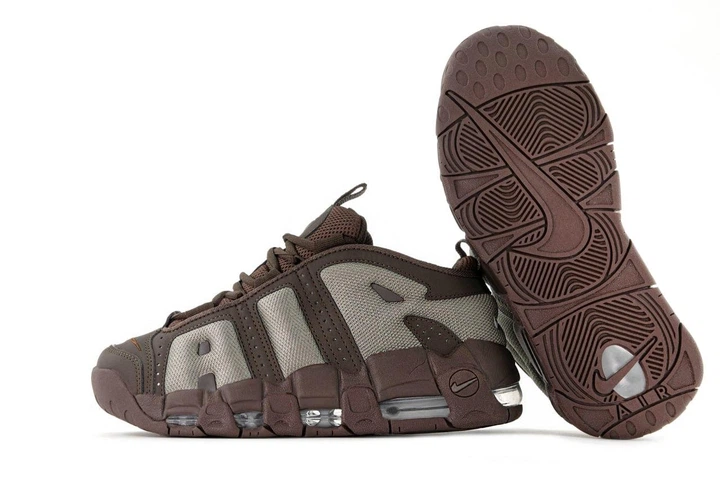 Кроссовки женские и мужские Ni Air More Uptempo Low Baroque Brown / Най аир мор Аптемпо коричневые с серым 43 - Фото 5 Кроссовки женские и мужские Ni Air More Uptempo Low Baroque Brown / Най аир мор Аптемпо коричневые с серым 43 - изображение 5