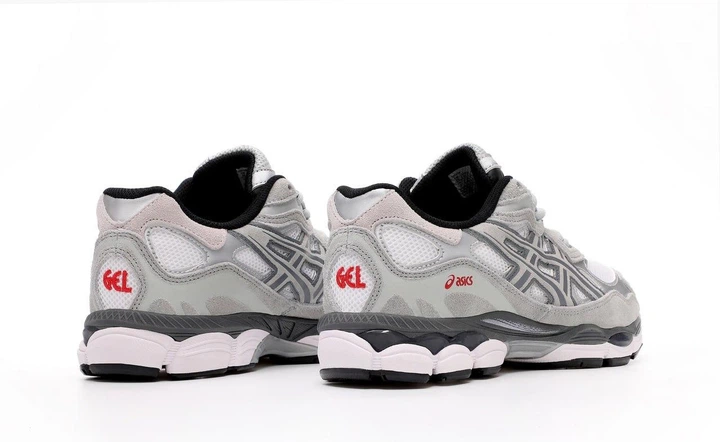 Кросівки жіночі та чоловічі Asi Gel-Kahana 8 White Steel Grey / Асі гель кахана 8 сірі білі 45 - зображення 4