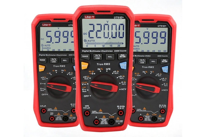Мультиметр цифровой UNI-T UT61E+ (AC/DC 1000V; 20A; 220МОм; 220мФ; 220 МГц; 22000 отсчётов) - изображение 3