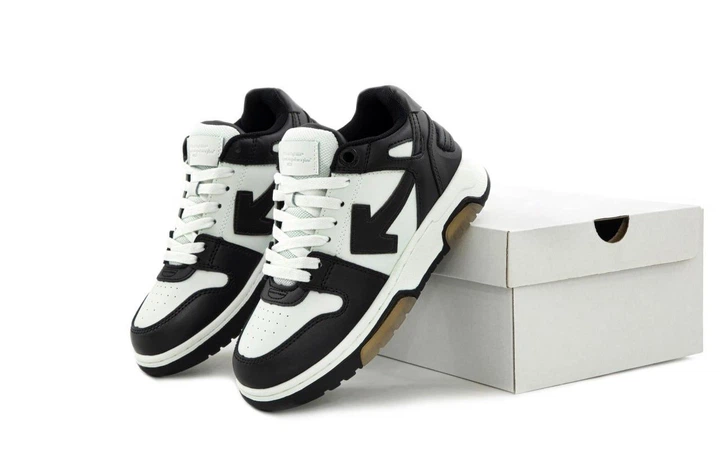 Кроссовки женские и мужские Off-White Out of Office Black White / кроссовки Офф вайт черные с белым 43 - Фото 7 Кроссовки женские и мужские Off-White Out of Office Black White / кроссовки Офф вайт черные с белым 43 - изображение 7