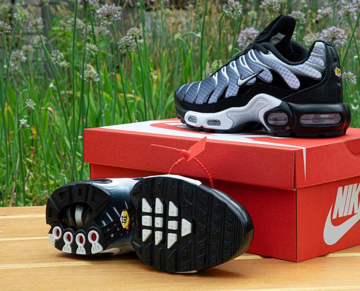 Кросівки жіночі та чоловічі Ni Air Max TN Plus Grey White Black / Най аir макс ТН плюс сірі чорні 37 - Фото 6 Кросівки жіночі та чоловічі Ni Air Max TN Plus Grey White Black / Най аir макс ТН плюс сірі чорні 37 - зображення 6