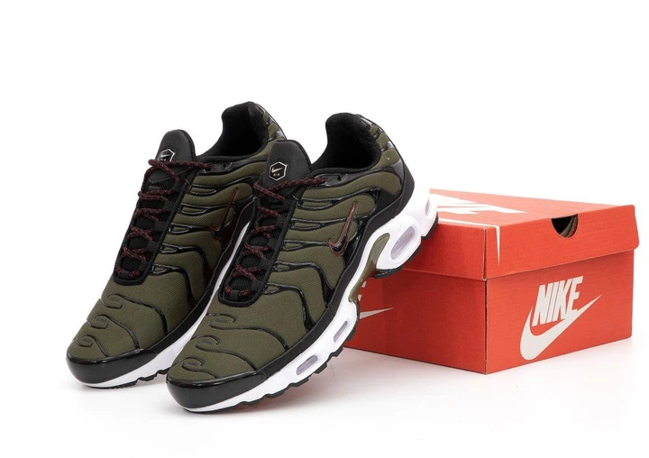 Кроссовки мужские Ni Air Max TN Plus Cargo Khaki / Най аир макс ТН плюс хаки черные 42 - Фото 4 Кроссовки мужские Ni Air Max TN Plus Cargo Khaki / Най аир макс ТН плюс хаки черные 42 - изображение 4