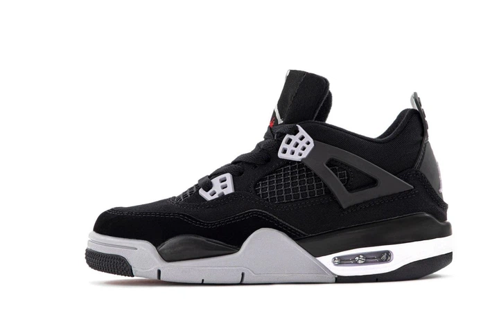 Кросівки чоловічі та жіночі Ni Air Jord 4 Retro Black Canvas / Най аir Джор 4 чорні із сірим високі 36 - Фото 3 Кросівки чоловічі та жіночі Ni Air Jord 4 Retro Black Canvas / Най аir Джор 4 чорні із сірим високі 36 - зображення 3