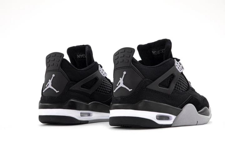 Кросівки чоловічі та жіночі Ni Air Jord 4 Retro Black Canvas / Най аir Джор 4 чорні із сірим високі 36 - Фото 4 Кросівки чоловічі та жіночі Ni Air Jord 4 Retro Black Canvas / Най аir Джор 4 чорні із сірим високі 36 - зображення 4