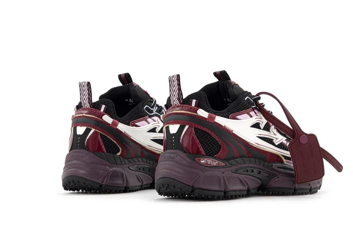 Кроссовки женские и мужские Off-White Right Back Burgundy / кроссовки Офф вайт черные с бордовым 38 - Фото 4 Кроссовки женские и мужские Off-White Right Back Burgundy / кроссовки Офф вайт черные с бордовым 38 - изображение 4